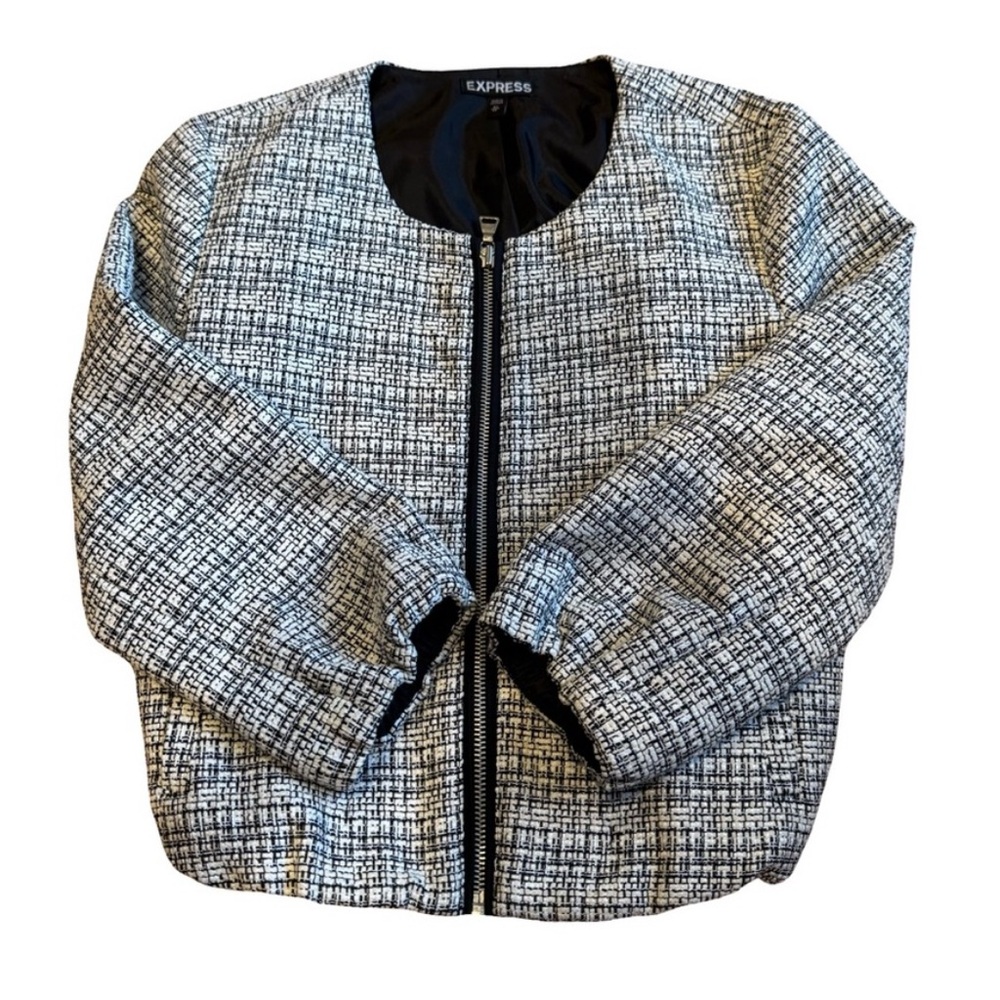 Express Monochrome Tweed Jacket